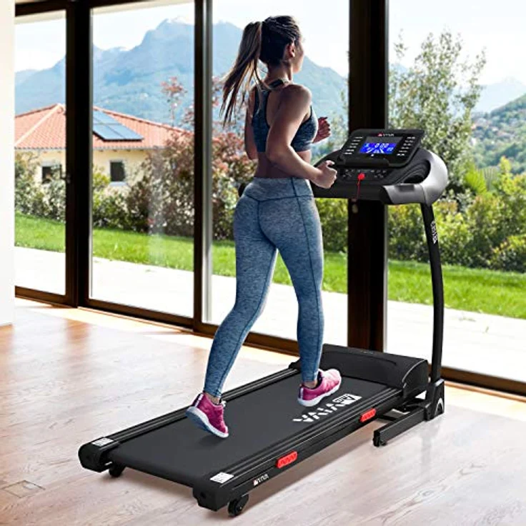 AsVIVA T16 Laufband BT Cardio I Hochwertiger Heimtrainer I Einstellbare Steigung bis zu 15% I 6-Zonen Dämpfungstechnologie I 3,5 PS Elektromotor I Ausdauertraining I Max. Gewichtsbelastung 120 kg – Bild 2
