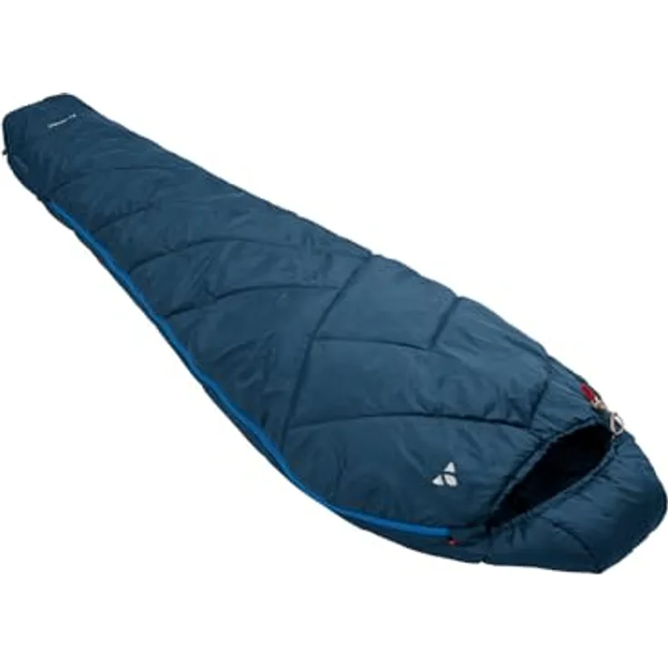 VAUDE Sioux 400 II SYN, Kunstfaserschlafsack mit körperbetontem Mumienschnitt, Konturkapuze und seitlichem Reißverschluss, Baltic Sea, Rechts
