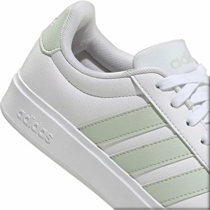 adidas Damen STREETTALK Shoes, Freizeitschuh aus Synthetikleder mit Gummi-Cupsohle, FTWR White/Linen Green, Größe 42 2/3 EU – Bild 6