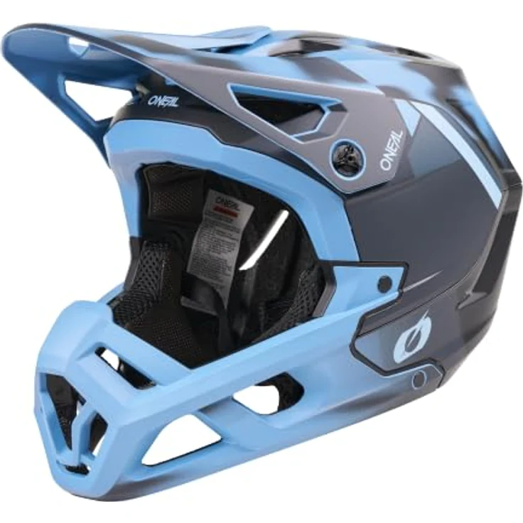 O'Neal SL1 GLACIOR, Enduro Full-Face Helm mit optimalem Schutz, blau, Größe M (57/58 cm) – Bild 1