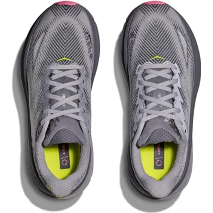 Hoka W Clifton 9 Gtx, wetterfester Laufschuh mit GORE-TEX, grau und foggy grey, Größe: 6.5 – Bild 1