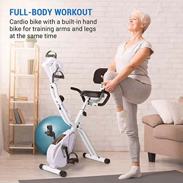 Capital Sports Azura Heimtainer, F Bike mit Magnet-Widerstand, Heimtrainer-Fahrrad Klappbar, Fitness Fahrrad Heimtrainer für Ausdauertraining mit Tablet-Halterung, Fitnessgeräte für Zuhause – Bild 2