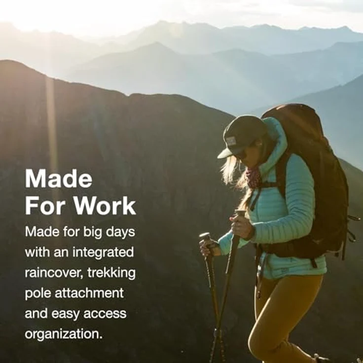 Osprey Kyte 68, Wanderrucksack mit integrierter Regenhülle, anpassbarer Rückenplatte und Organisationstaschen, Elderberry Purple WM/L – Bild 5