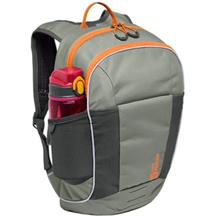 Jack Wolfskin KIDS MOAB JAM, Kinder Wanderrucksack mit Belüftungssystem, reflektierende Details, recycelte Materialien - blau – Bild 3