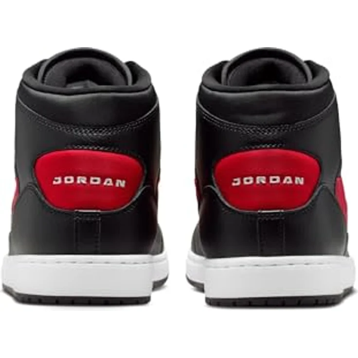 Nike Jordan Access Court Mid Stiefel, schwarzes Obermaterial aus Leder und Kunstleder, Größe 47.5 – Bild 8