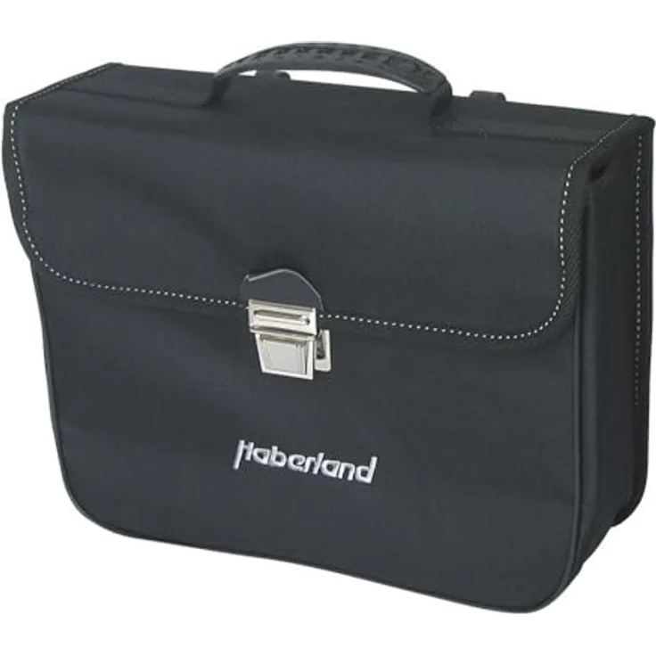 Haberland Fahrradtasche mit Haken-Befestigung, Schwarz, 10 Liter, 25 x 20 x 15 cm – Bild 1