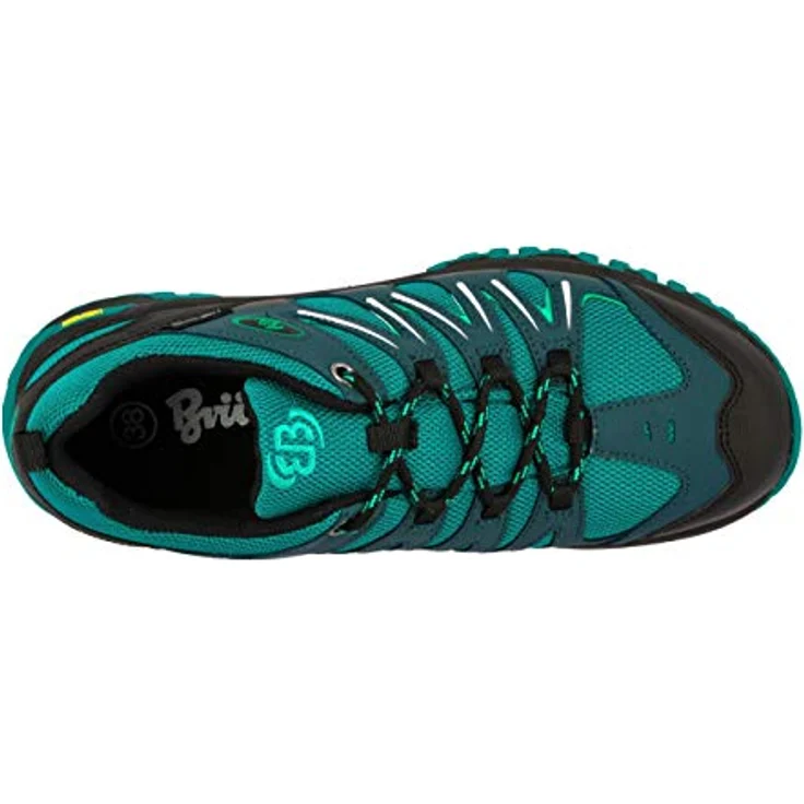 Brütting Damen Wanderschuhe Expedition, wasserdicht mit Comfortex-Klimamembran, Textilfutter und rutschfester Vibram-Außensohle, Gr. 41, Grün – Bild 5