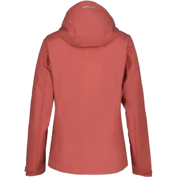 Icepeak ICEPEAK BATHGATE, Damen Softshelljacke in rot mit warmem, leichtem Thermal-Material und praktischen Reißverschlusstaschen – Bild 2
