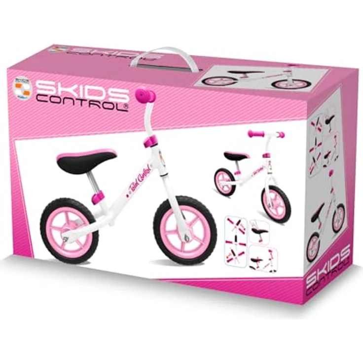 Stamp Running Bike/LAUFRAD SKIDS Control ROSA, Kinderfahrrad mit Stahlrahmen, EVA-Reifen und verstellbarem Sattel – Bild 4