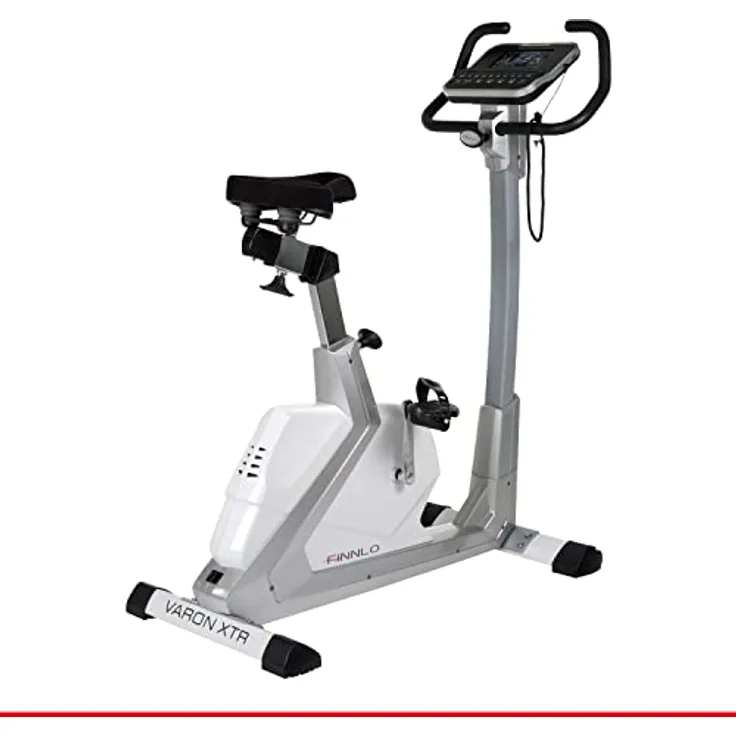 HAMMER 3194 Finnlo Ergometer Varon XTR BT mit APP Steuerung für Smartphone, Bluetooth Anbindung, Kompatibel mit: Kinomap und BitGym, tiefer Einstieg, 15 Trainingsprogramme