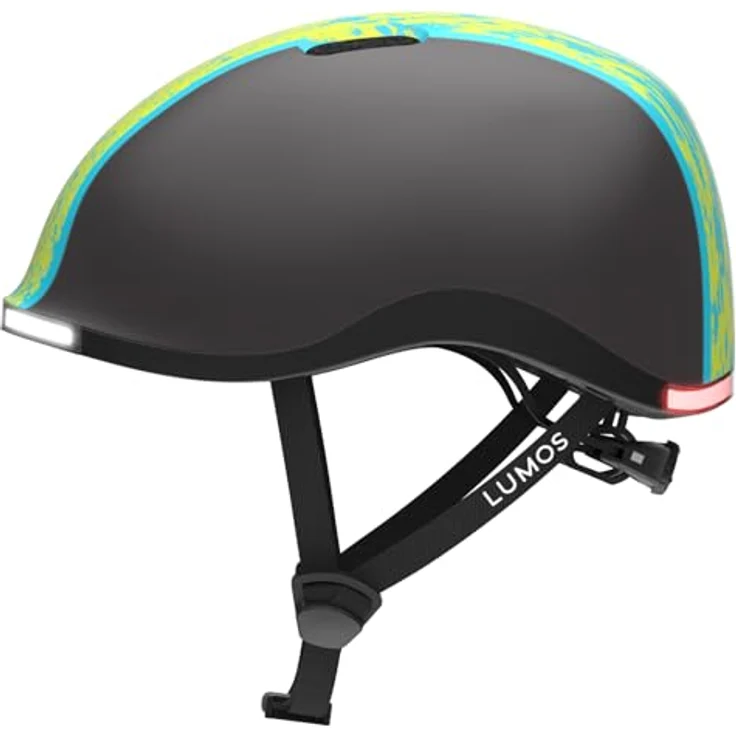 Lumos Nyxel Youth, Fahrradhelm mit integriertem Licht, grün overspray, S – Bild 1