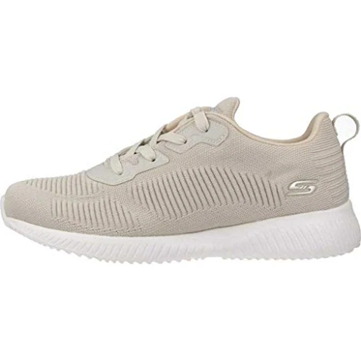 Skechers Bobs Squad Tough Talk, Laufschuhe aus Stoff, Beige, Modell 32504-NAT – Bild 4