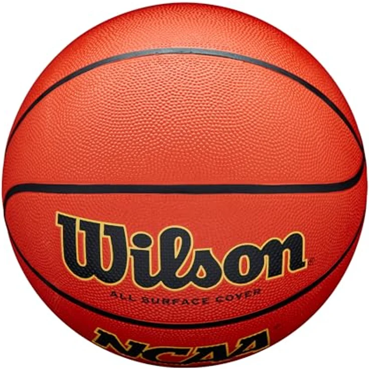 Wilson NCAA Era Basketball, Performance Shield, anpassbare Funktionalität, Allzweck-Oberfläche, braun, Größe 6 – Bild 5
