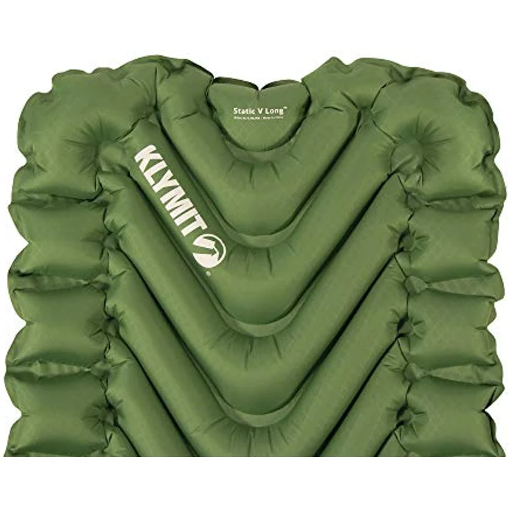 Klymit Static V Long, Isomatte mit Body-Mapping-Kammern, 198 cm, antimikrobielle Beschichtung, 612 g – Bild 3