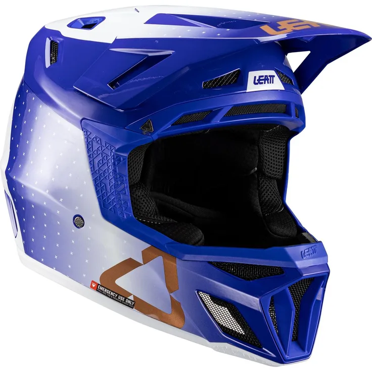 Leatt Helmet MTB Gravity 8.0 Composite, Allzweck-Fahrradhelm mit 360° Turbine-Technologie, UltraBlue, Größe M