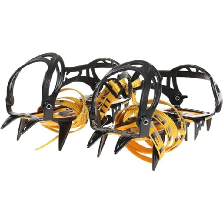 Grivel G10 New-Classic EVO Steigeisen, schwarz/gelb, Anti-Flut, CE und UIAA zertifiziert – Bild 1