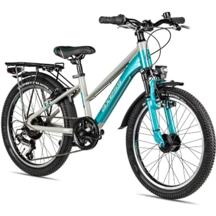 Axess Kinderfahrrad Adventure 6 20 Trapez, 6 Gang Shimano Tourney, Kettenschaltung, Straßenausstattung schwarz/grau – Bild 2