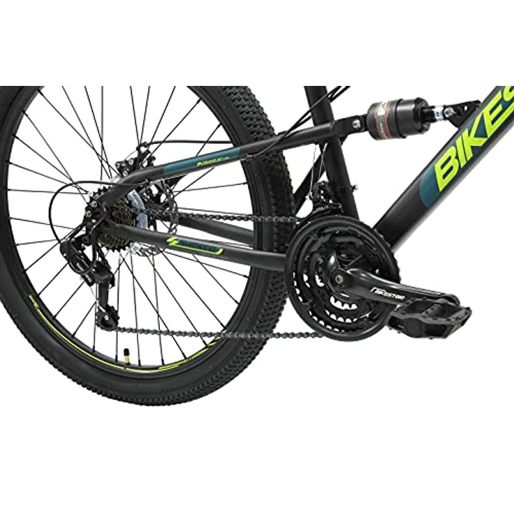 BIKESTAR Fully Mountainbike 26 Zoll | 15 Zoll Rahmen, 21 Gang Shimano Schaltung, Scheibenbremse | Schwarz – Bild 6