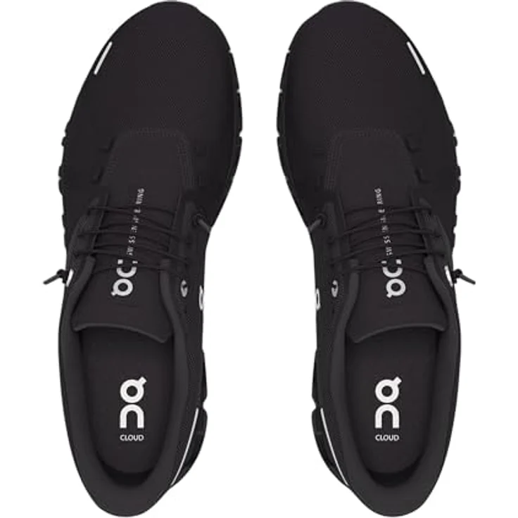 On Running Cloud 6, Damen Laufschuhe mit CloudTec®-Dämpfung und Schnell-Schnürsystem, Schwarz, Größe 38.5 – Bild 2