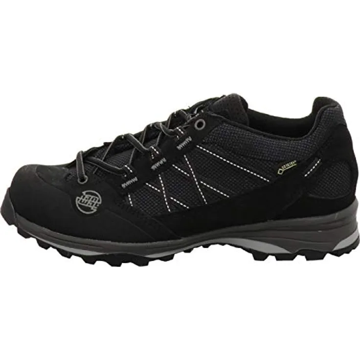 Hanwag Belorado II Low Bunion Lady GTX, wasserdichte Damen Wanderschuhe für sportliche Tagestouren, Schwarz