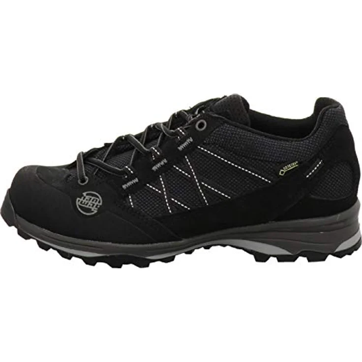 Hanwag Belorado II Low Bunion Lady GTX, wasserdichte Damen Wanderschuhe für sportliche Tagestouren, Schwarz – Bild 1