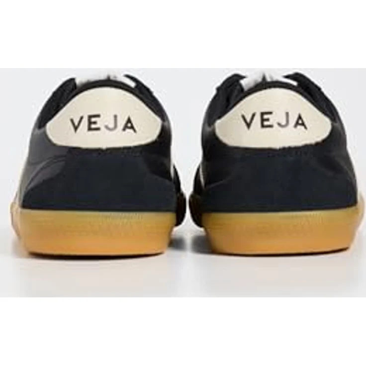 Veja Volley Sneakers für Männer, aus hochwertigem Leder in Schwarz/Weiß, Größe 10 UK - 44 EU - 11 US – Bild 3