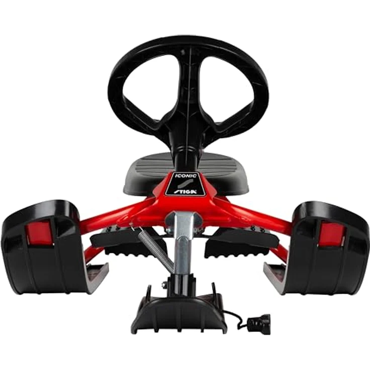 STIGA Snowracer Iconic - Robuster Lenkschlitten für Kinder ab 5 Jahren mit Stahlrahmen, Bremse und Zugseil, Max. Belastung 80 kg - Ideal für Winterspaß, Blau – Bild 2