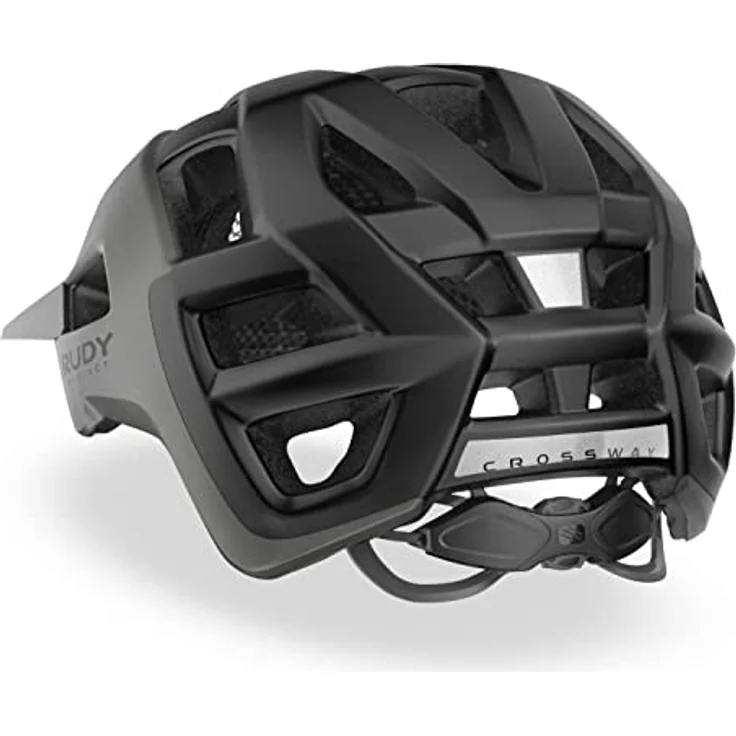 Rudy Project Crossway, MTB Fahrradhelm Lead/Black Matte S/M mit 23 Belüftungsöffnungen und integriertem Visier – Bild 3