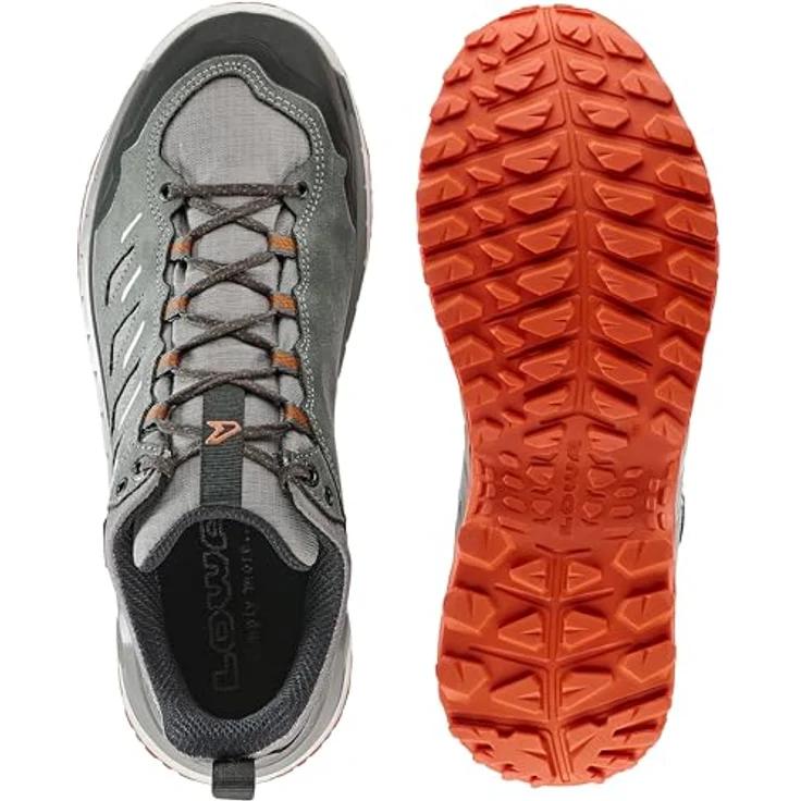 Lowa Wanderschuh Outdoorschuh, Größe EUR 43, Schnürer, Grau, Mesh-Obermaterial, Gummisohle – Bild 7