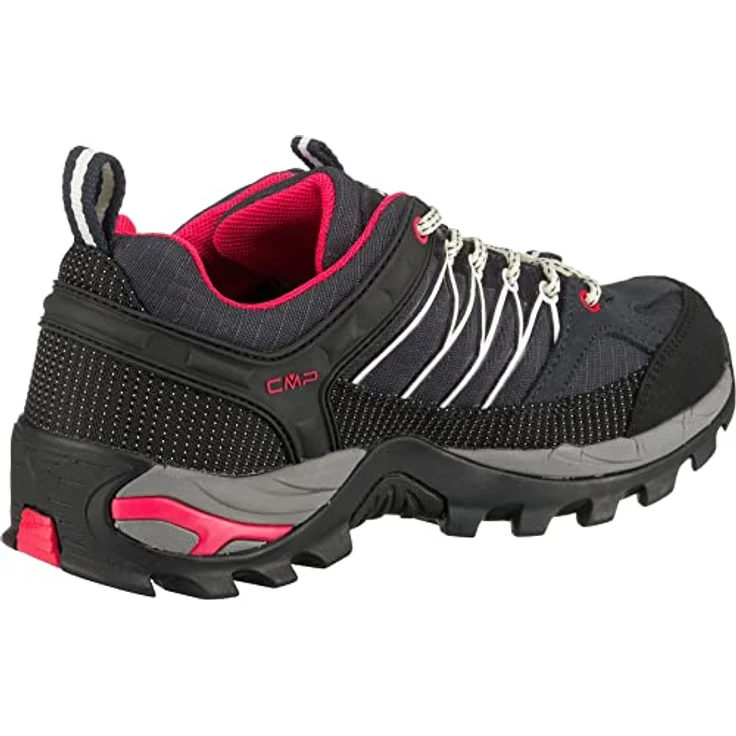 Campagnolo CMP Rigel Low, Damen Wanderschuh, Schwarz, Größe 41, Mesh-Obermaterial, Schnürer, Gummi-Sohle – Bild 5