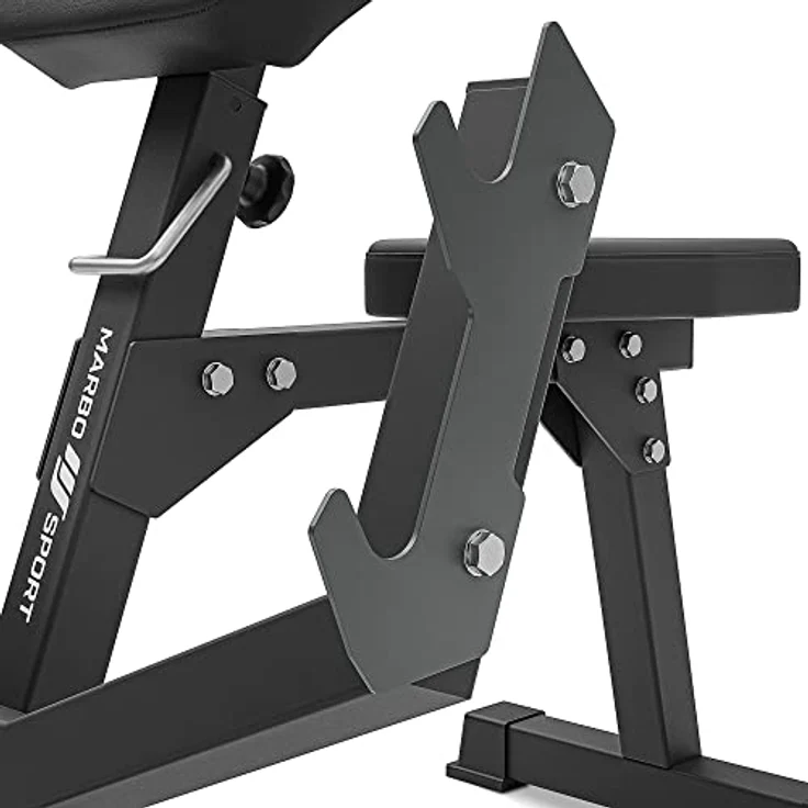 Marbo Sport Curl Pult - Scott Bank MS-L107 2.0, höhenverstellbare Armpolster, Hantelablage, stabile langlebige Konstruktion, Made IN EU – Bild 4