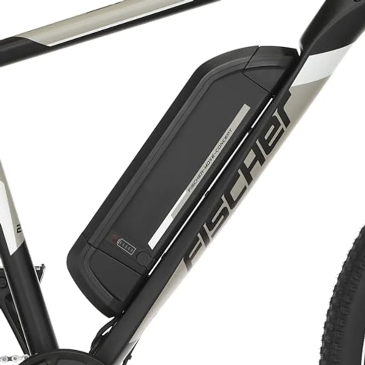 Fischer E-Mountainbike MONTIS EM 1726, Elektrofahrrad für Damen und Herren, RH 48 cm, Heckmotor 45 Nm, 48 V Akku, Schwarz – Bild 4