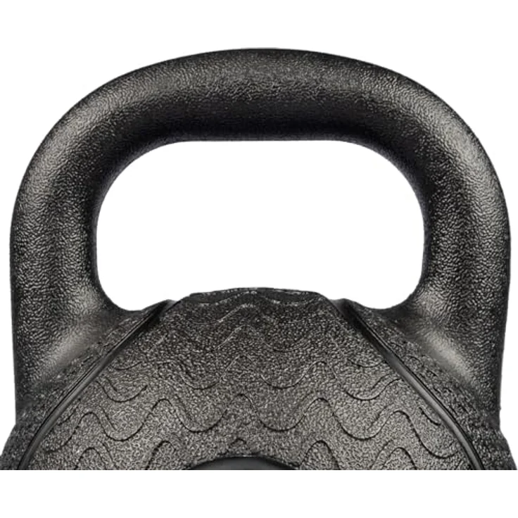 Matchu Sports Kettlebell PRO, 4 KG aus hochqualitativem Vollgummi, unzerstörbar, schwarz, für vielseitiges Krafttraining – Bild 3