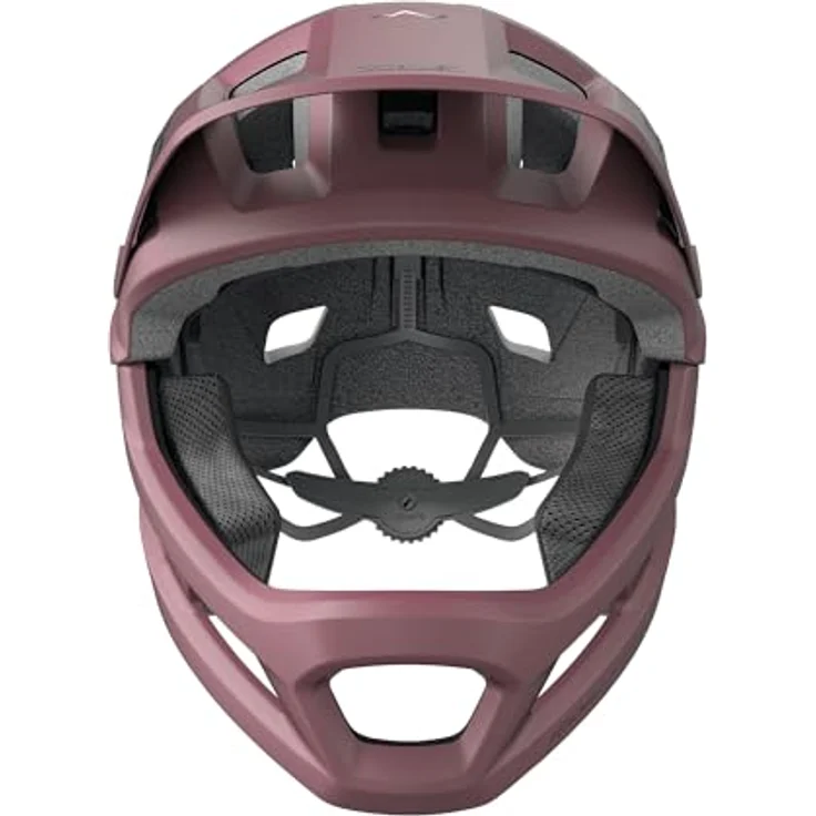 ABUS MTB-Helm YouDrop FF, Fullface-Helm für MTB-Trails, rot, Größe S mit abnehmbarem Kinnbügel und Zoom Ace Verstellsystem – Bild 2