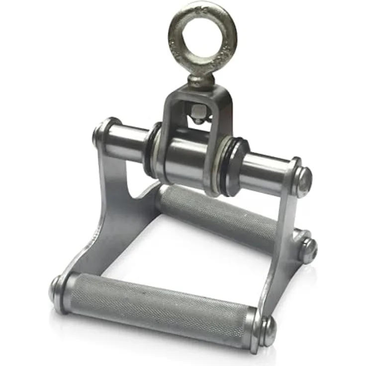 Sport-Thieme Parallel-/Rudergriff Deluxe, Zubehör für Kraftstation mit gerändelten Griffen, belastbar bis 250 kg, Stahl