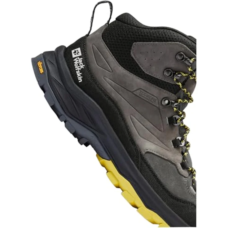 Jack Wolfskin Cyrox Texapore Mid M, Herren Wanderschuhe, wasserdichtes TEXAPORE ECOSPHERE PRO-Gewebe, Vibram-Sohle, Größe 47, Grau – Bild 5