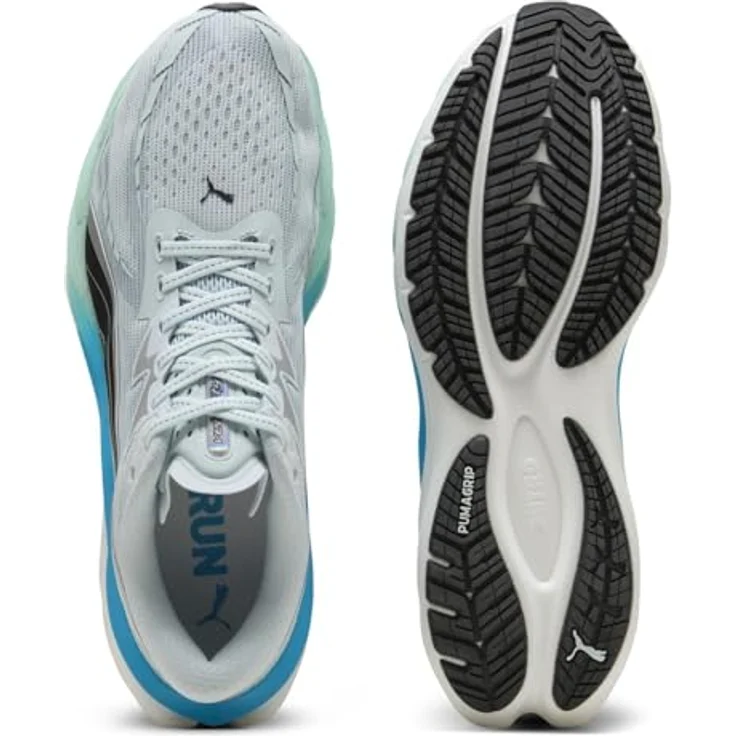 Puma Velocity NITRO 4, Herren Laufschuhe mit NITROFOAM™ Zwischensohle, atmungsaktivem Mesh-Obermaterial, PUMAGRIP Laufsohle, Blau, Größe 42 – Bild 4