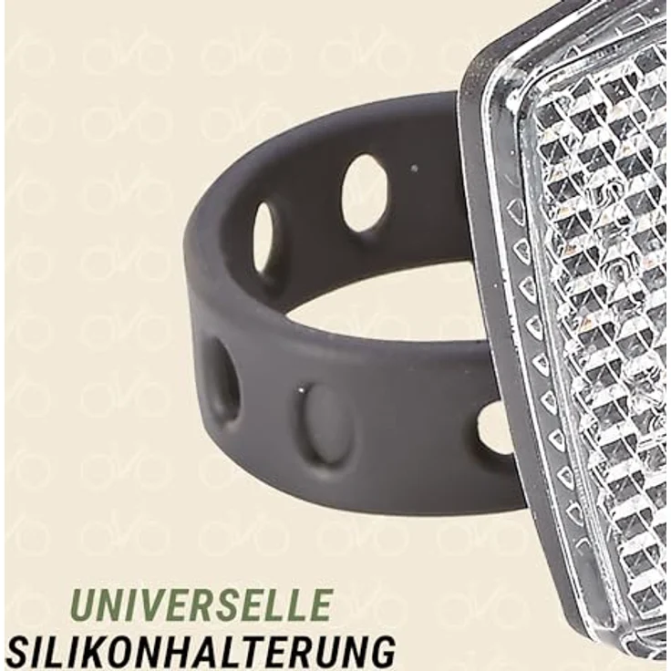 Prophete MTB-Reflektor mit Halter, StVZO zugelassen, weiß/schwarz, Größe L, 5261 – Bild 3
