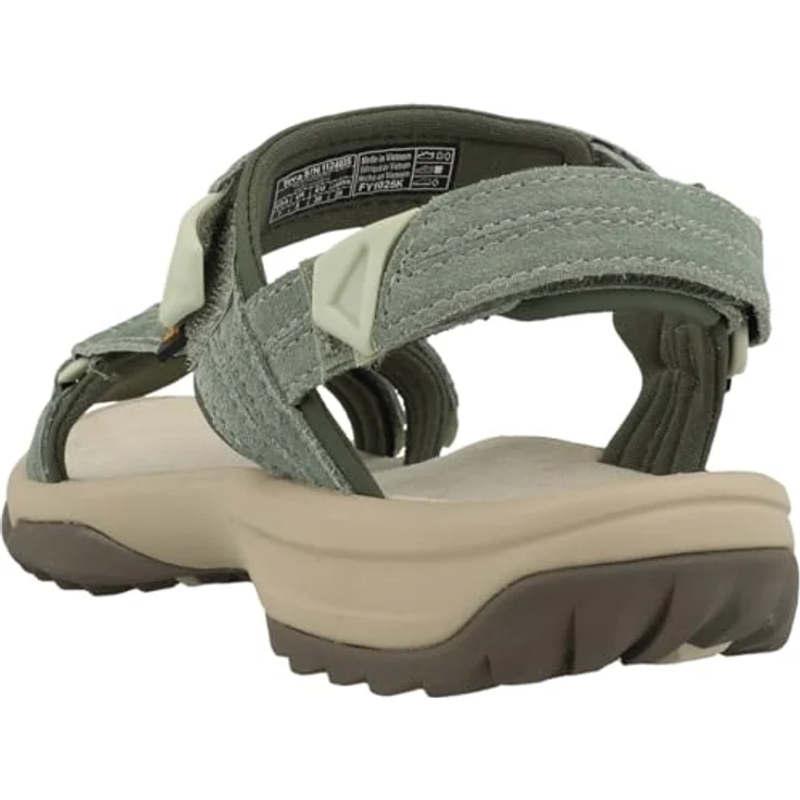 Teva Terra Fi Lite Suede Damen Trekkingsandale, wasserabweisend mit Gummi-Sohle und Klettverschluss – Bild 6