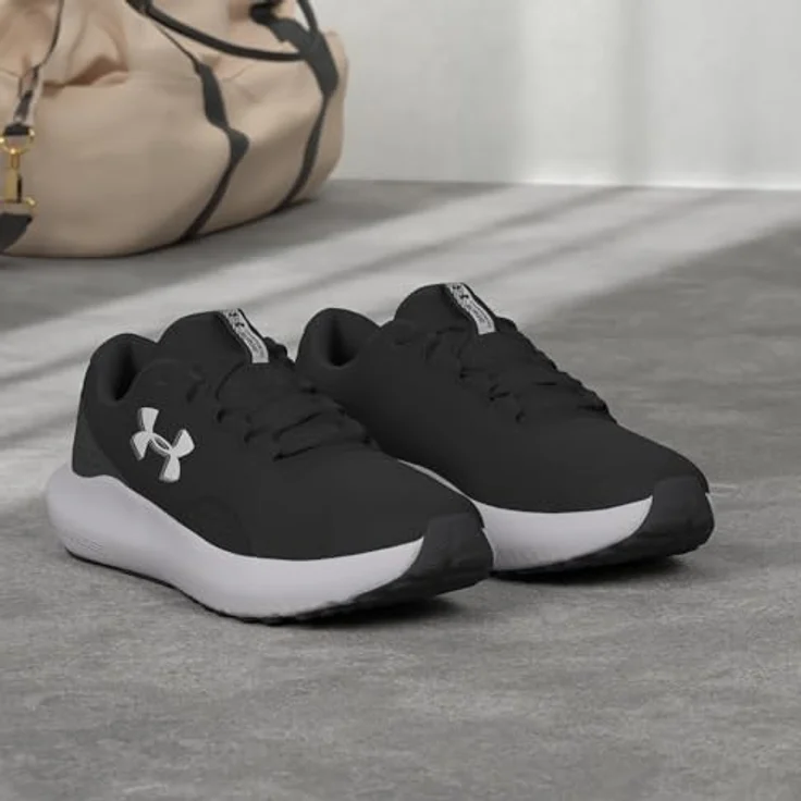 Under Armour UA Charged Surge 4, Laufschuhe mit reaktionsfreudiger Dämpfung, schwarz, Größe 47.5 – Bild 2