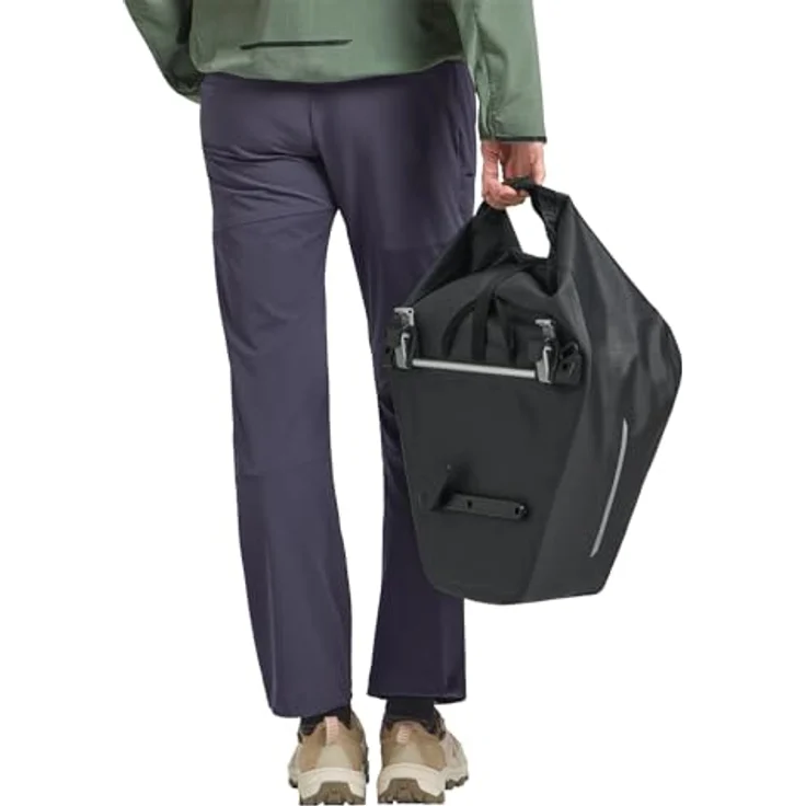 Jack Wolfskin GRAVEX 20 Velotasche, wasserdicht, Gepäckträgertasche mit KLICKfix-Befestigung und Roll-Top-Design – Bild 8