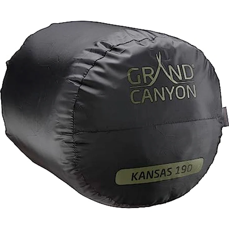 Grand Canyon 'Kansas 190' Schlafsack, Capulet Oliv, 210x80 cm - Mumienschlafsack mit Komfort bis 5 °C, Limit bis 0 °C, Extrem bis -16 °C – Bild 5