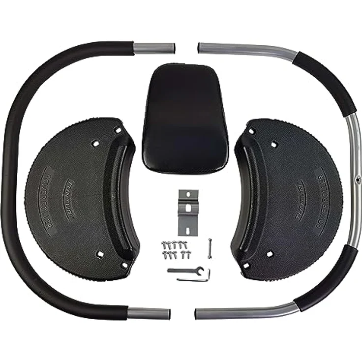Tunturi Bauchtrainer - Bauchmuskeltrainer - Ab roller - Fitnessgerät für zuhause - Ergonomisch geformt - Robustem Material – Schwarz – Bild 4
