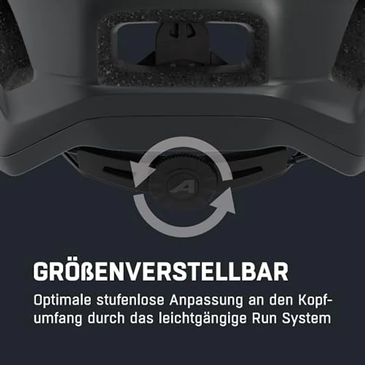 ALPINA Trekking-Fahrradhelm Paranus, schwarz, mit stoßabsorbierender EPS-Innenschale und großer Luftzirkulation – Bild 5