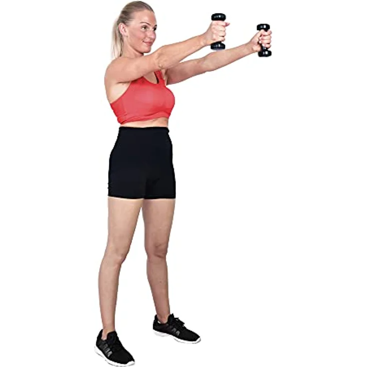 Christopeit Sport® Hantel, Vinylhantel für sanftes Krafttraining, blau – Bild 3