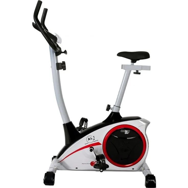 Christopeit AL 1, Ergometer mit Tablet- und Smartphone Halterung, 9 KG Magnet-Brems-System, schwarz