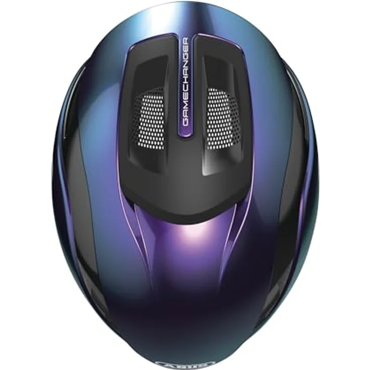 ABUS Rennradhelm Gamechanger 2.0 MIPS, High Performance Aerohelm mit optimierter Aerodynamik und Belüftung, Größe S, Violett – Bild 4
