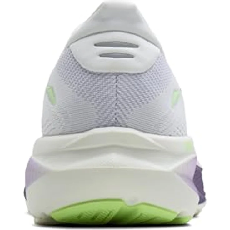 Brooks Ghost 18, Damen Laufschuhe in Weiß/Purpur, atmungsaktives Mesh-Obermaterial, DNA LOFT-Dämpfung, stabilisierende Fersenkappe – Bild 5