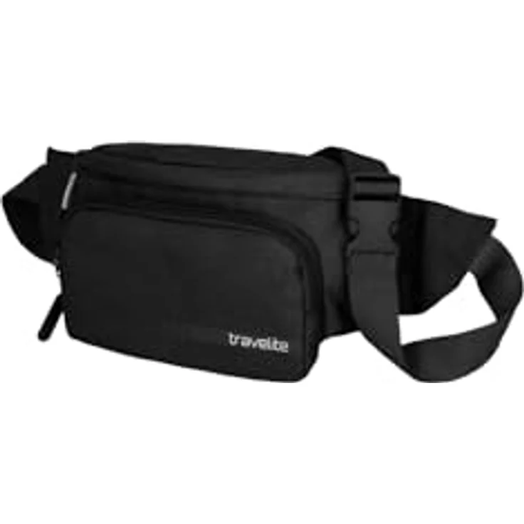 Travelite Handgepäck Bauchtasche, Gepäck Serie Kick Off: Praktische Gürteltasche für Urlaub und Sport, 30 cm, 5 Liter, Schwarz – Bild 1
