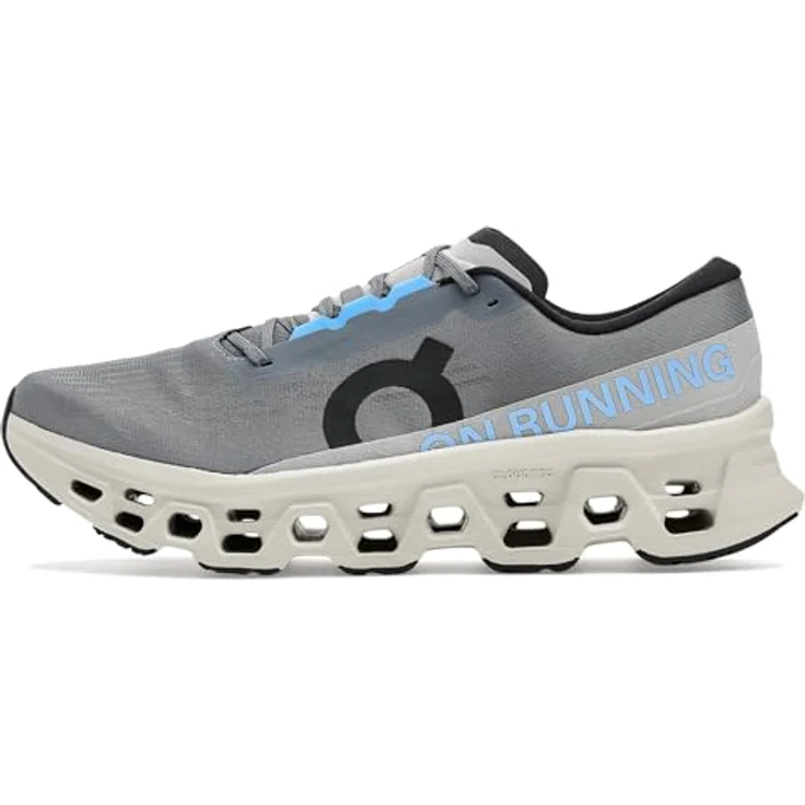 ON Cloudmonster 3 SS 2026, Laufschuhe Herren mit CloudTec®-Dämpfung, Helion™-Schaum, dunkelgrau, Größe 46 – Bild 4